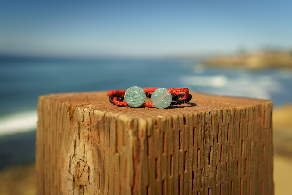 Blue Jade Water Tribe Bracelet