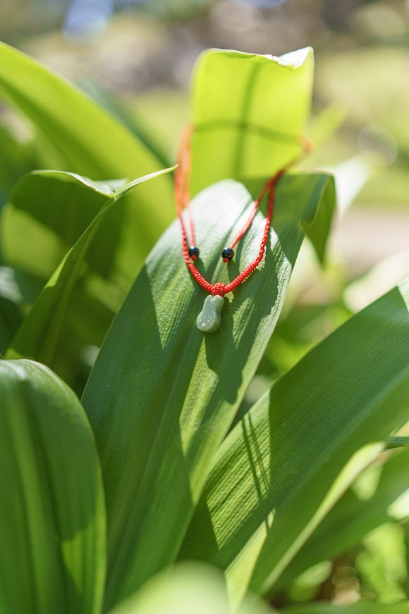 Green Jade Bunny Pendant