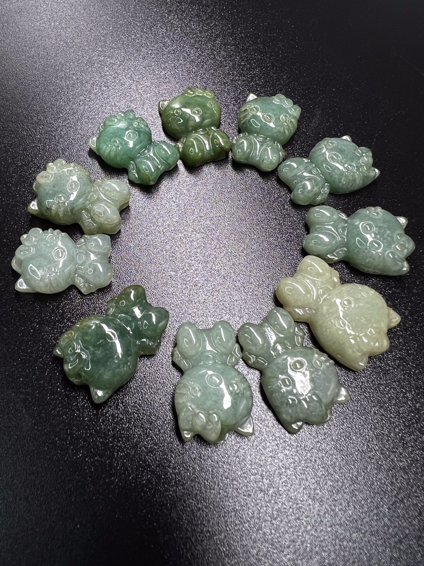 Green Jade Hello Kitty