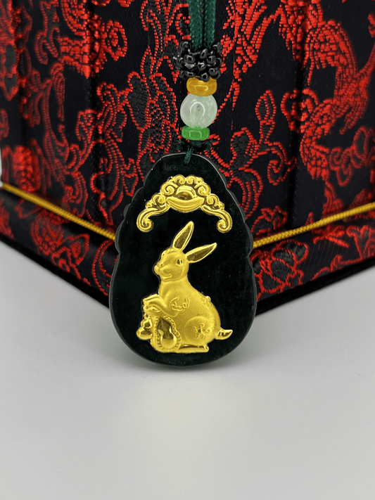 24K Gold Inlay Lucky Rabbit