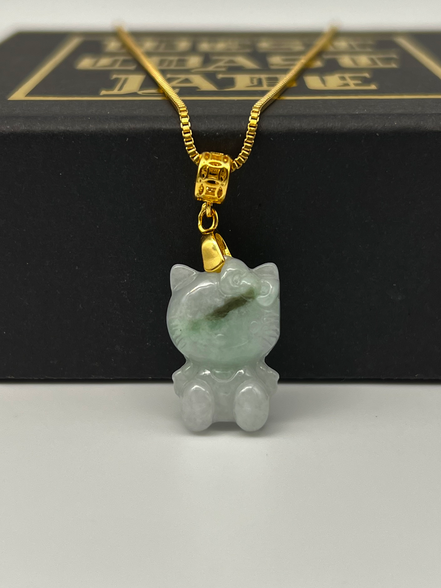 White/Green Jade Hello Kitty